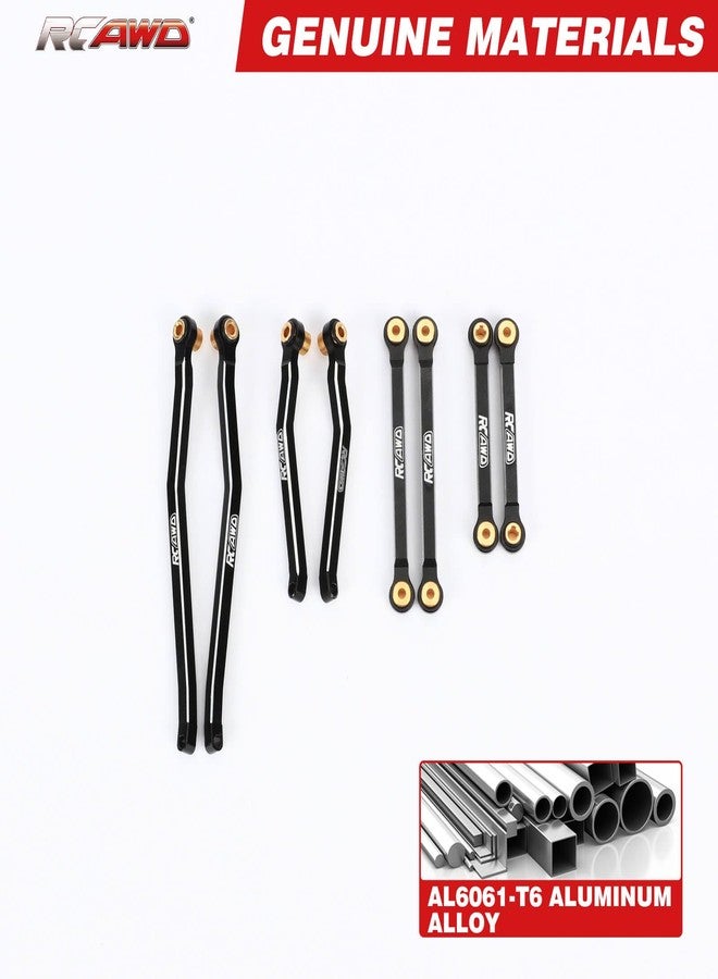 RCAWD CR18P High Clearance Tie Rods Set RC Linkage for Hobby Plus Rock Van, Trail Hunter, EVO Harvest, FUR-2411 Upgrades Parts Black - Image 4